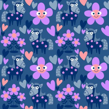 2026 yılının yılbaşı hayvanlarının paketleri ve parti aksesuarları ve çocuk kıyafetleri ve moda tekstili için kusursuz Noel atları modelleri.