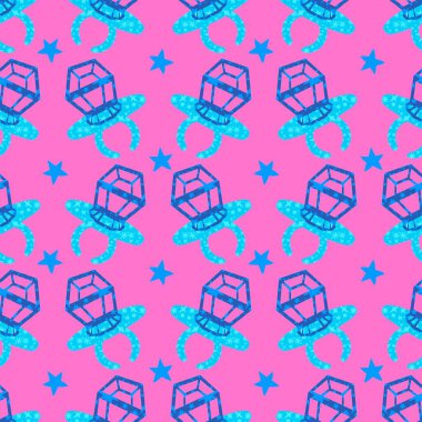 Kağıt ve kumaş ambalajı ve çocuk giysisi baskısı ve yaz partisi aksesuarları ve moda tekstili için şekersiz retro desen 