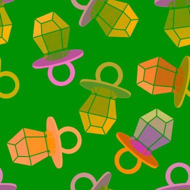 Kağıt ve kumaş ambalajı ve çocuk giysisi baskısı ve yaz partisi aksesuarları ve moda tekstili için şekersiz retro desen 