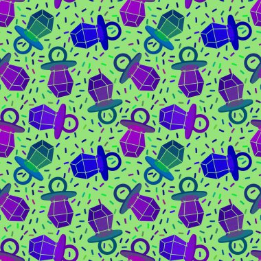 Kağıt ve kumaş ambalajı ve çocuk giysisi baskısı ve yaz partisi aksesuarları ve moda tekstili için şekersiz retro desen 