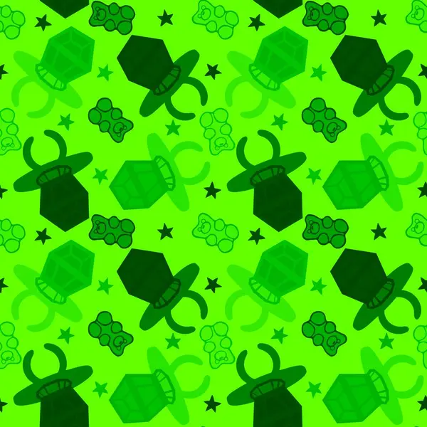 Kağıt ve kumaş ambalajı ve çocuk giysisi baskısı ve yaz partisi aksesuarları ve moda tekstili için şekersiz retro desen 