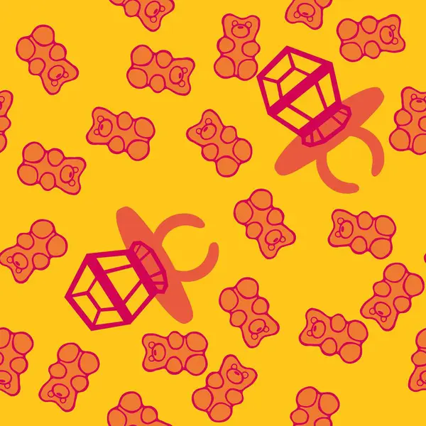 Kağıt ve kumaş ambalajı ve çocuk giysisi baskısı ve yaz partisi aksesuarları ve moda tekstili için şekersiz retro desen 