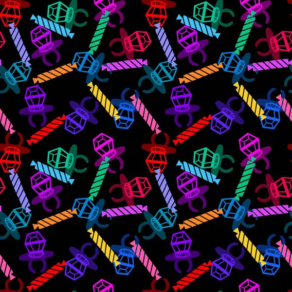 Kağıt ve kumaş ambalajı ve çocuk giysisi baskısı ve yaz partisi aksesuarları ve moda tekstili için şekersiz retro desen 