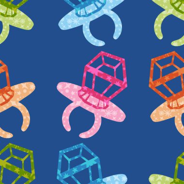 Kağıt ve kumaş ambalajı ve çocuk giysisi baskısı ve yaz partisi aksesuarları ve moda tekstili için şekersiz retro desen 