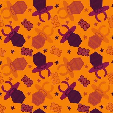 Kağıt ve kumaş ambalajı ve çocuk giysisi baskısı ve yaz partisi aksesuarları ve moda tekstili için şekersiz retro desen 