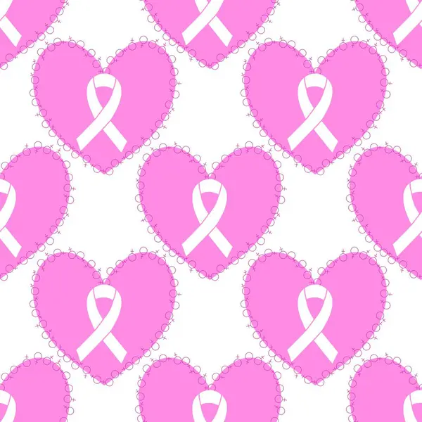 Göğüs kanseri ayı, ambalaj kağıdı, tıbbi aksesuar ve ilaç tekstili için kusursuz pembe kurdele günü deseni. Yüksek kalite fotoğraf