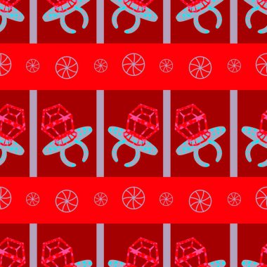 Kağıt ve kumaş ambalajı ve çocuk giysisi baskısı ve yaz partisi aksesuarları ve moda tekstili için şekersiz retro desen 