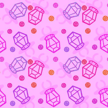 Kağıt ve kumaş ambalajı ve çocuk giysisi baskısı ve yaz partisi aksesuarları ve moda tekstili için şekersiz retro desen 