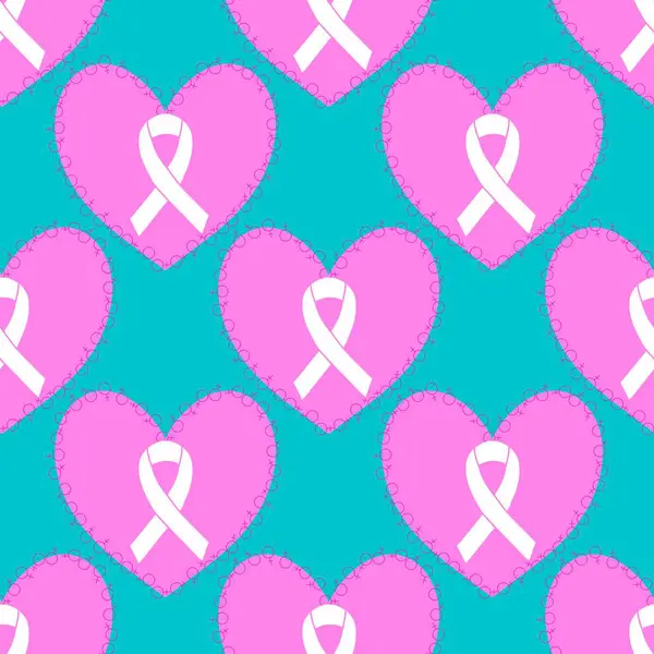 Göğüs kanseri ayı, ambalaj kağıdı, tıbbi aksesuar ve ilaç tekstili için kusursuz pembe kurdele günü deseni. Yüksek kalite fotoğraf