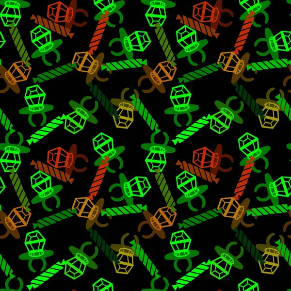 Kağıt ve kumaş ambalajı ve çocuk giysisi baskısı ve yaz partisi aksesuarları ve moda tekstili için şekersiz retro desen 