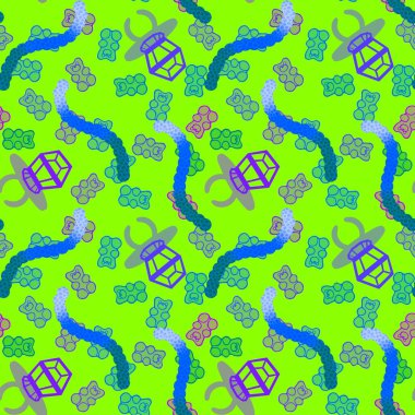 Kağıt ve kumaş ambalajı ve çocuk giysisi baskısı ve yaz partisi aksesuarları ve moda tekstili için şekersiz retro desen 