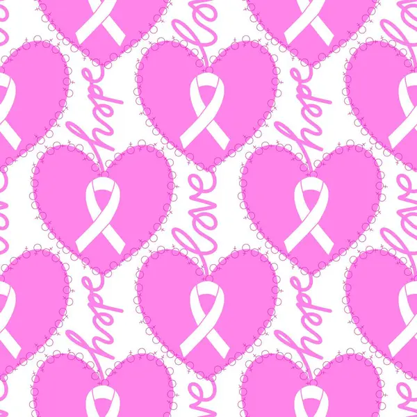 Göğüs kanseri ayı, ambalaj kağıdı, tıbbi aksesuar ve ilaç tekstili için kusursuz pembe kurdele günü deseni. Yüksek kalite fotoğraf