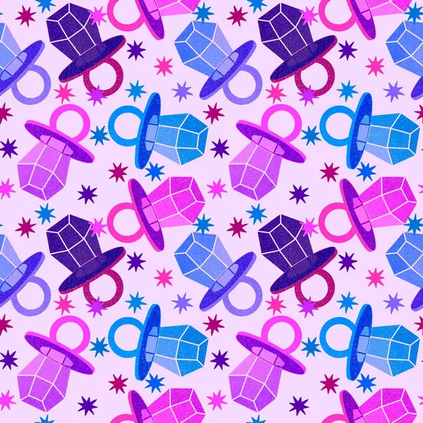 Kağıt ve kumaş ambalajı ve çocuk giysisi baskısı ve yaz partisi aksesuarları ve moda tekstili için şekersiz retro desen 