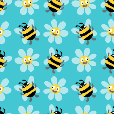 Duvar kağıtları, kumaşlar, tekstil ve ambalajlar, hediyeler, kartlar, çarşaflar ve ambalaj kağıtları için kusursuz arı deseni. Yüksek kalite fotoğraf