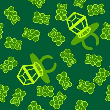 Kağıt ve kumaş ambalajı ve çocuk giysisi baskısı ve yaz partisi aksesuarları ve moda tekstili için şekersiz retro desen 