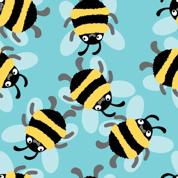 Duvar kağıtları, kumaşlar, tekstil ve ambalajlar, hediyeler, kartlar, çarşaflar ve ambalaj kağıtları için kusursuz arı deseni. Yüksek kalite fotoğraf