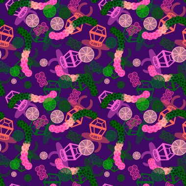 Çizgi film cadılar bayramı şekersiz kafatası ve kumaş ambalajı için lolipop deseni ve çocuk giysileri baskısı ve şenlik ambalajı ve sonbahar aksesuarları. Yüksek kaliteli illüstrasyon