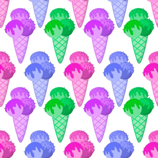 Kağıt, kumaş, çarşaf, çocuk giysisi baskısı ve yeni yıl partisi aksesuarları için kusursuz Noel dondurması deseni. Yüksek kaliteli illüstrasyon