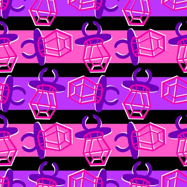 Kağıt ve kumaş ambalajı ve çocuk giysisi baskısı ve yaz partisi aksesuarları ve moda tekstili için şekersiz retro desen 