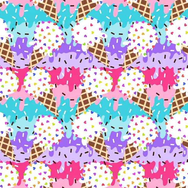 Kağıt, kumaş, çarşaf, çocuk giysisi baskısı ve yeni yıl partisi aksesuarları için kusursuz Noel dondurması deseni. Yüksek kaliteli illüstrasyon