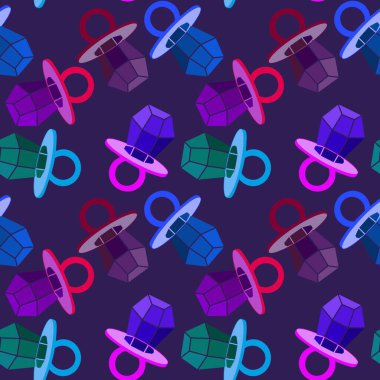 Kağıt ve kumaş ambalajı ve çocuk giysisi baskısı ve yaz partisi aksesuarları ve moda tekstili için şekersiz retro desen 