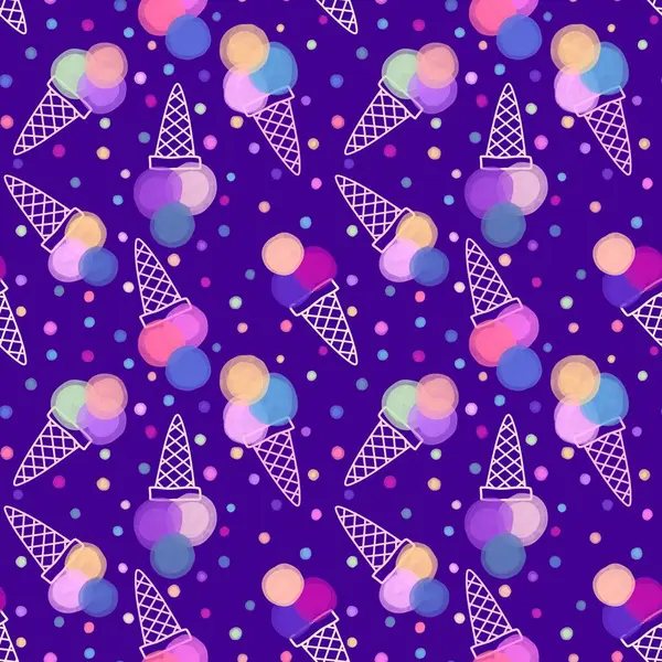 Kağıt, kumaş, çarşaf, çocuk giysisi baskısı ve yeni yıl partisi aksesuarları için kusursuz Noel dondurması deseni. Yüksek kaliteli illüstrasyon