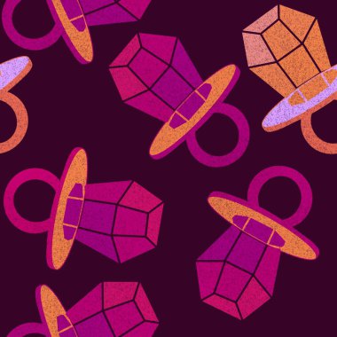 Kağıt ve kumaş ambalajı ve çocuk giysisi baskısı ve yaz partisi aksesuarları ve moda tekstili için şekersiz retro desen 