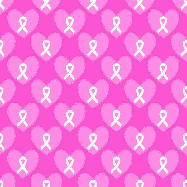 Göğüs kanseri ayı, ambalaj kağıdı, tıbbi aksesuar ve ilaç tekstili için kusursuz pembe kurdele günü deseni. Yüksek kalite fotoğraf