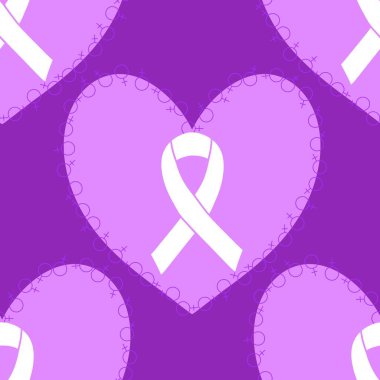 Göğüs kanseri ayı, ambalaj kağıdı, tıbbi aksesuar ve ilaç tekstili için kusursuz pembe kurdele günü deseni. Yüksek kaliteli illüstrasyon 