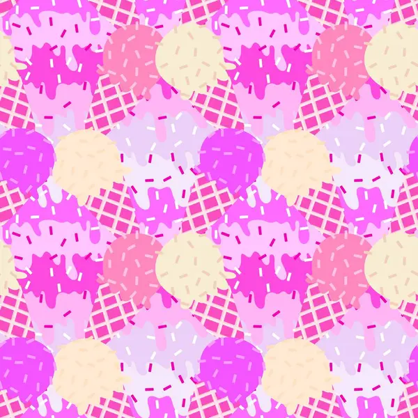 Kağıt, kumaş, çarşaf, çocuk giysisi baskısı ve yeni yıl partisi aksesuarları için kusursuz Noel dondurması deseni. Yüksek kaliteli illüstrasyon