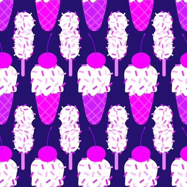 Kağıt, kumaş, çarşaf, çocuk giysisi baskısı ve yeni yıl partisi aksesuarları için kusursuz Noel dondurması deseni. Yüksek kaliteli illüstrasyon 