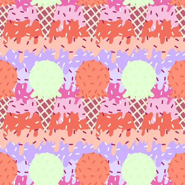 Kağıt, kumaş, çarşaf, çocuk giysisi baskısı ve yeni yıl partisi aksesuarları için kusursuz Noel dondurması deseni. Yüksek kaliteli illüstrasyon