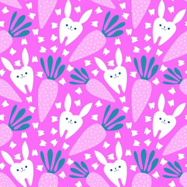 Kağıt, kumaş, çarşaf, çocuk giysisi baskısı, doktor aksesuarları ve eczane ambalajları için tıbbî ve kusursuz diş deseni. Yüksek kaliteli illüstrasyon