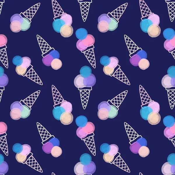 Kağıt, kumaş, çarşaf, çocuk giysisi baskısı ve yeni yıl partisi aksesuarları için kusursuz Noel dondurması deseni. Yüksek kaliteli illüstrasyon