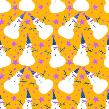 Kardan adam desenli Noel kardan adam desenli ambalajlar, kumaşlar, çarşaflar, çocuk giysileri baskısı, parti aksesuarları ve yeni yıl paketleri. Yüksek kaliteli illüstrasyon