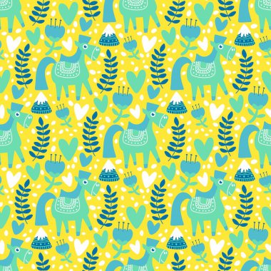 2026 yılının yılbaşı hayvanlarının paketleri ve parti aksesuarları ve çocuk kıyafetleri ve moda tekstili için kusursuz Noel atları modelleri.