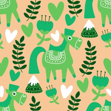 2026 yılının yılbaşı hayvanlarının paketleri ve parti aksesuarları ve çocuk kıyafetleri ve moda tekstili için kusursuz Noel atları modelleri.