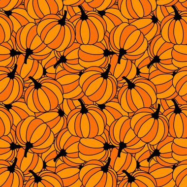 Sonbahar hasadı sebzesiz canavar Cadılar Bayramı balkabağı desenli kağıt, kumaş ve çocuk giysileri baskısı, şenlikli ambalaj ve aksesuarlar. Yüksek kaliteli illüstrasyon