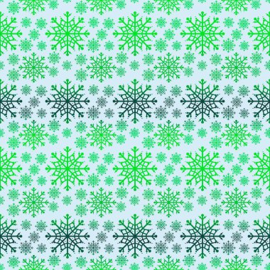 Noel buzları, kağıt, kumaş, çarşaf ve çocuk giysileri baskısı, yeni yıl paketleri ve şenlik aksesuarları için kusursuz kar taneleri deseni çizer. Yüksek kaliteli illüstrasyon