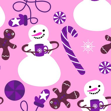 Kardan adam desenli Noel kardan adam desenli ambalajlar, kumaşlar, çarşaflar, çocuk giysileri baskısı, parti aksesuarları ve yeni yıl paketleri. Yüksek kaliteli illüstrasyon