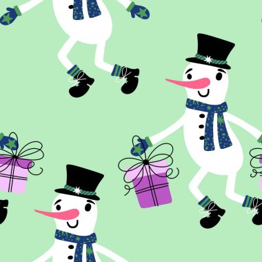 Kardan adam desenli Noel kardan adam desenli ambalajlar, kumaşlar, çarşaflar, çocuk giysileri baskısı, parti aksesuarları ve yeni yıl paketleri. Yüksek kaliteli illüstrasyon