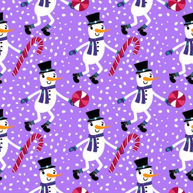 Kardan adam desenli Noel kardan adam desenli ambalajlar, kumaşlar, çarşaflar, çocuk giysileri baskısı, parti aksesuarları ve yeni yıl paketleri. Yüksek kaliteli illüstrasyon