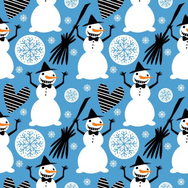 Kardan adam desenli Noel kardan adam desenli ambalajlar, kumaşlar, çarşaflar, çocuk giysileri baskısı, parti aksesuarları ve yeni yıl paketleri. Yüksek kaliteli illüstrasyon