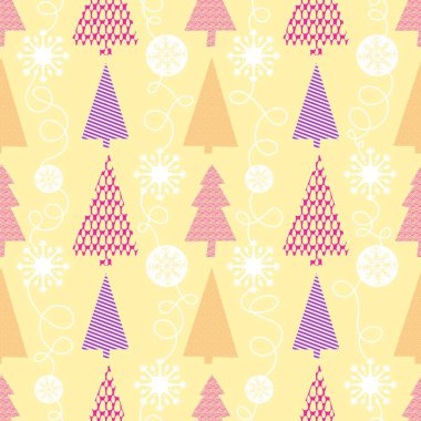 Noel ağacı kağıtları, kumaşlar, çarşaflar, yeni yıl ambalajları, çocuk giysileri baskısı ve Noel partisi aksesuarları için kusursuz kış oyuncakları deseni. Yüksek kalite fotoğraf