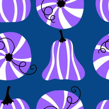 Sonbahar hasadı sebzesiz canavar Cadılar Bayramı balkabağı desenli kağıt, kumaş ve çocuk giysileri baskısı, şenlikli ambalaj ve aksesuarlar. Yüksek kaliteli illüstrasyon