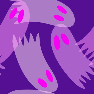 Cadılar Bayramı hayaletleri kağıt, kumaş, çarşaf ve çocuk giysileri baskısı, ambalaj ve şenlikli aksesuarlar için kusursuz çizgi film desenleri. Yüksek kaliteli illüstrasyon