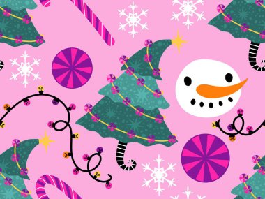 Kardan adam desenli Noel kardan adam desenli ambalajlar, kumaşlar, çarşaflar, çocuk giysileri baskısı, parti aksesuarları ve yeni yıl paketleri. Yüksek kaliteli illüstrasyon