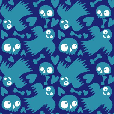 Cadılar Bayramı hayaletleri kağıt, kumaş, çarşaf ve çocuk giysileri baskısı, ambalaj ve şenlikli aksesuarlar için kusursuz çizgi film desenleri. Yüksek kaliteli illüstrasyon