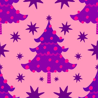 Noel ağacı kağıtları, kumaşlar, çarşaflar, yeni yıl ambalajları, çocuk giysileri baskısı ve Noel partisi aksesuarları için kusursuz kış oyuncakları deseni. Yüksek kaliteli illüstrasyon