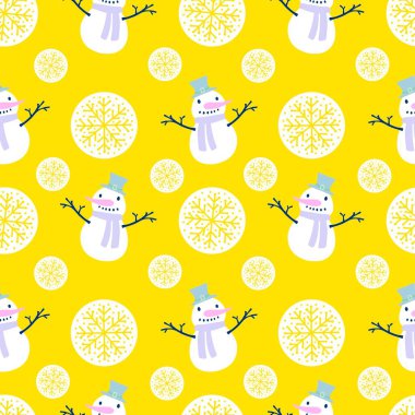 Kardan adam desenli Noel kardan adam desenli ambalajlar, kumaşlar, çarşaflar, çocuk giysileri baskısı, parti aksesuarları ve yeni yıl paketleri. Yüksek kaliteli illüstrasyon